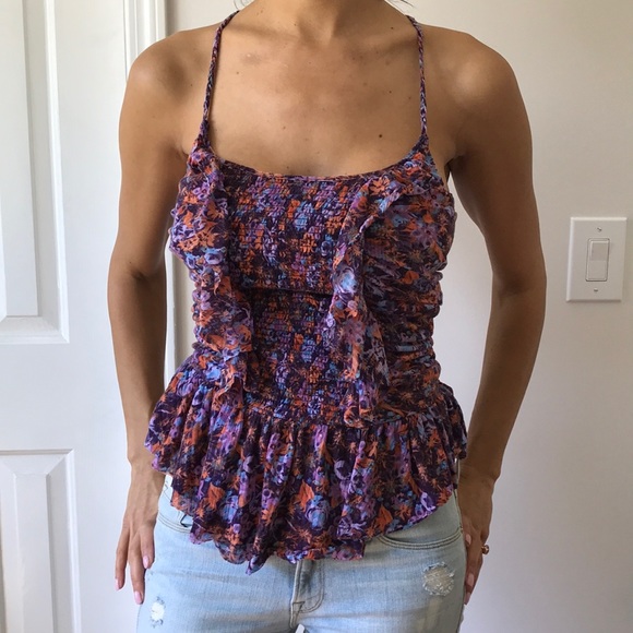 Free People floral tank top - Picture 2 of 7